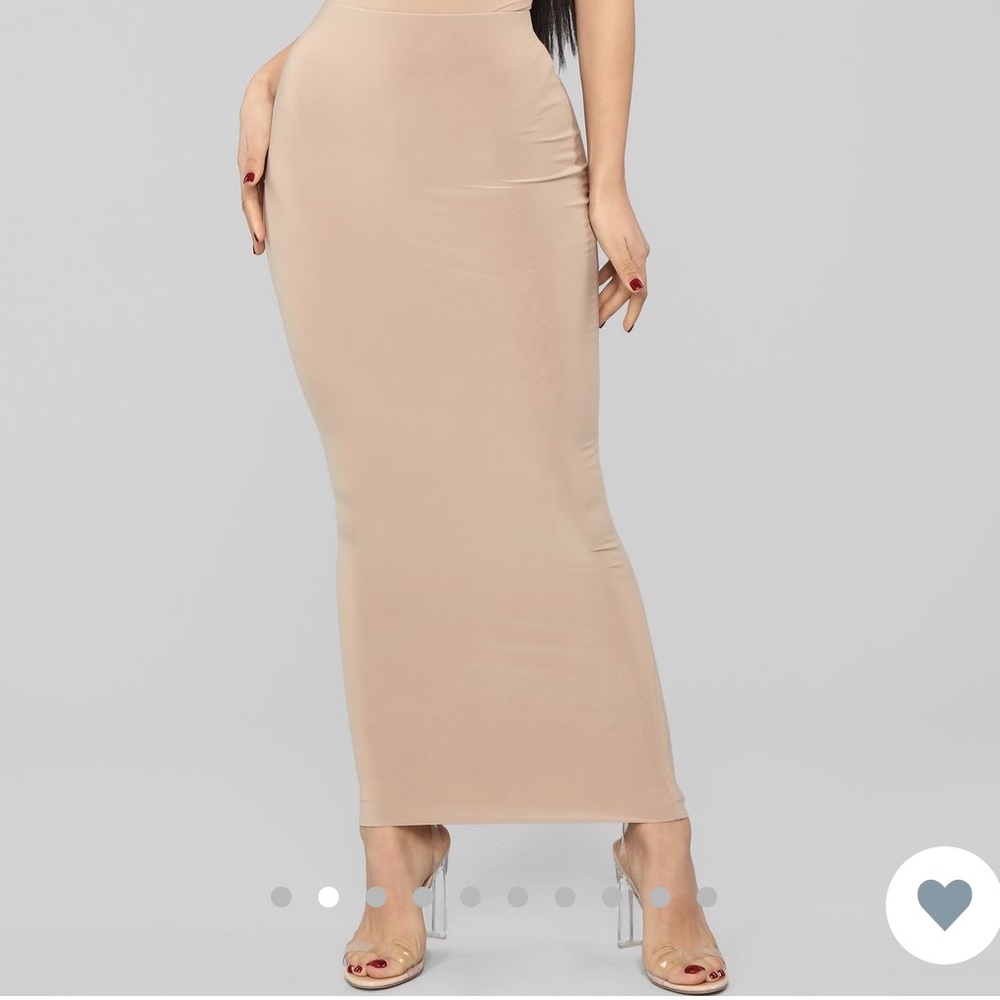 Fashion Nova “Across The Universe” Nude Maxi Skirt